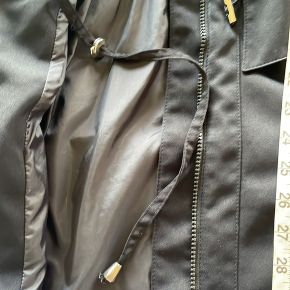 Fleet Street Adjustable Waist Coat Raincoat Waterproof Toggles Full Zip Sz Small - Picture 11 of 11